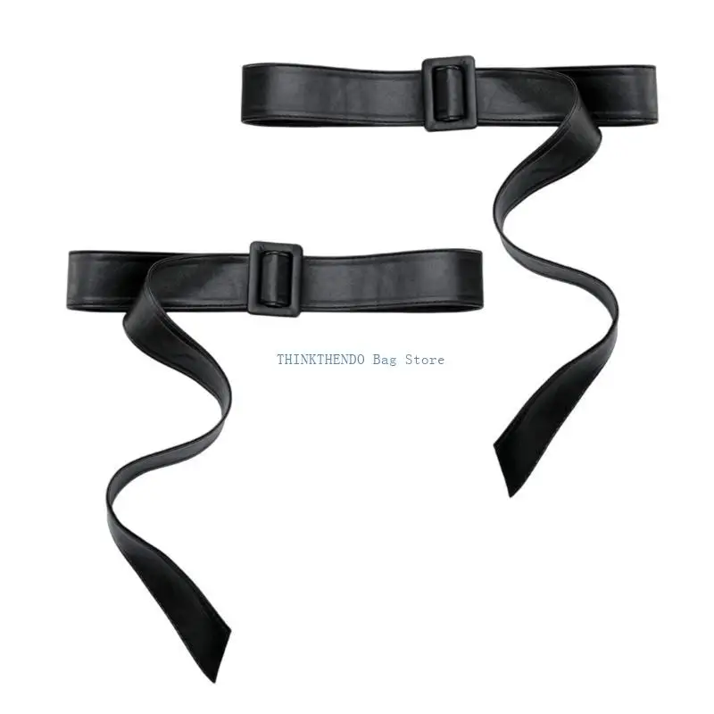 

340D Adjustable PU Leather Cuff Strap For Women Men Unisex Trenchcoat And Overcoat