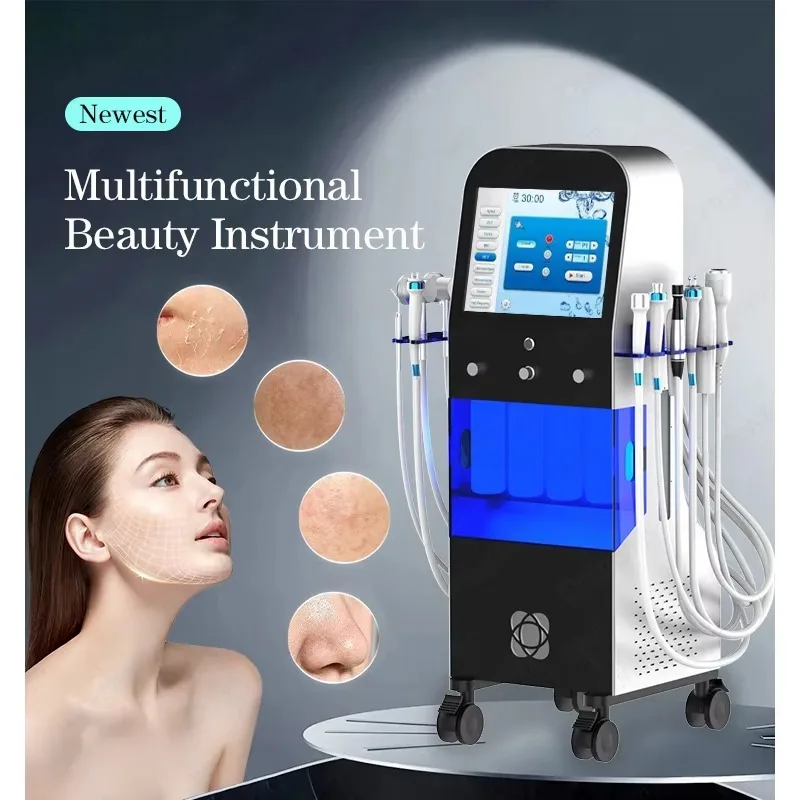 최고급 14 in 1 안티에이징 피부 딥 클렌징 페이셜 보습 미백 주름 제거 페이스 리프팅 뷰티 디바이스