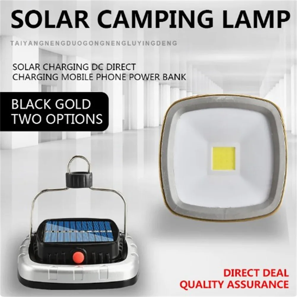 Linterna Solar para acampada, lámpara portátil recargable COB para tienda de campaña, linterna colgante impermeable para jardín al aire libre, Camping, pesca, senderismo