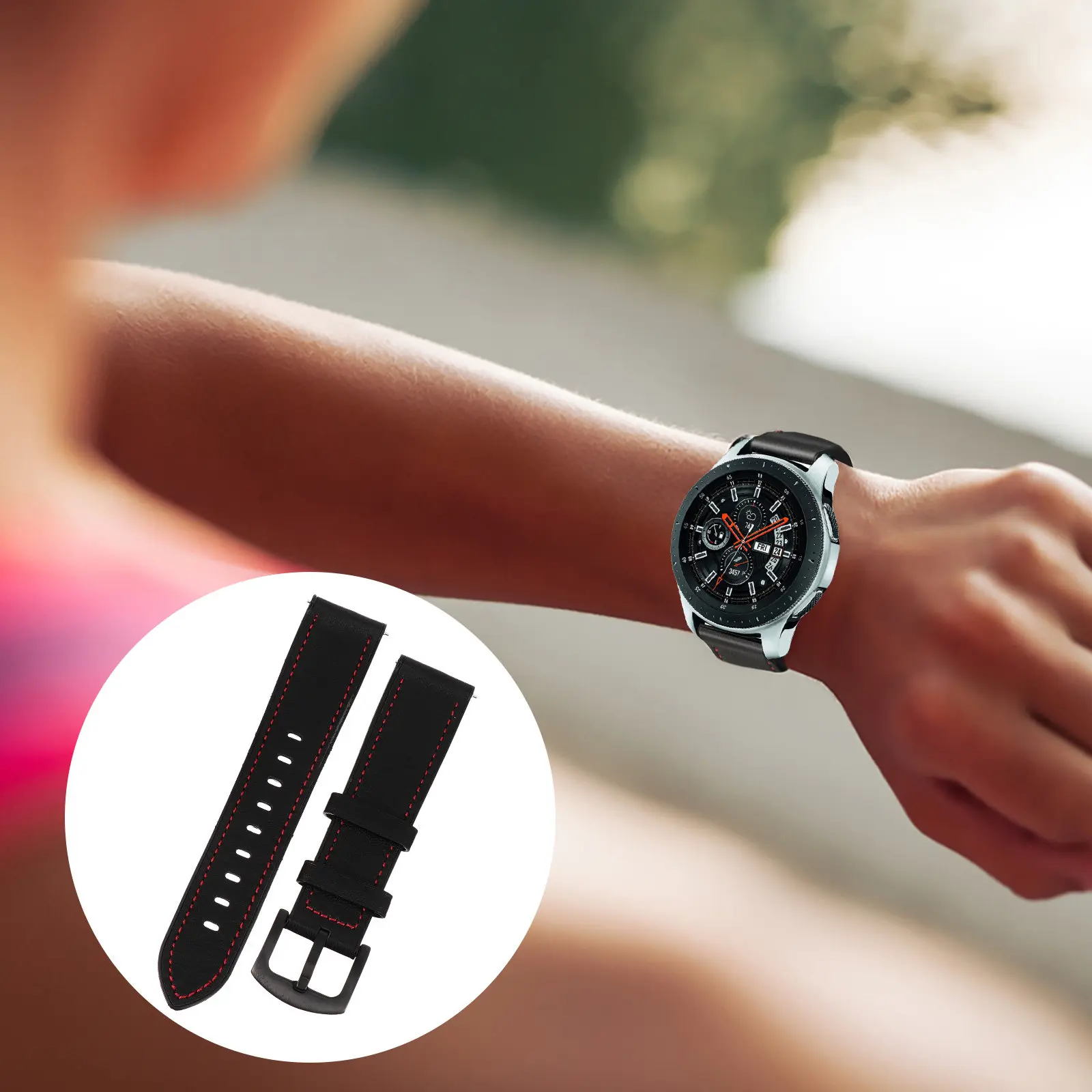 1-個の時計ストラップ交換用、簡単に取り付けられ、快適で通気性があり、耐久性があり、スタイリッシュです。