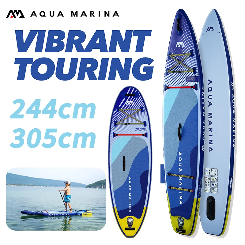 

AQUA MARINA VIBRANT TOURING Молодежная доска для весла для профессионалов соревнований с нескользящим ковриком для ног из ЭВА Доска для серфинга SUP Surfing