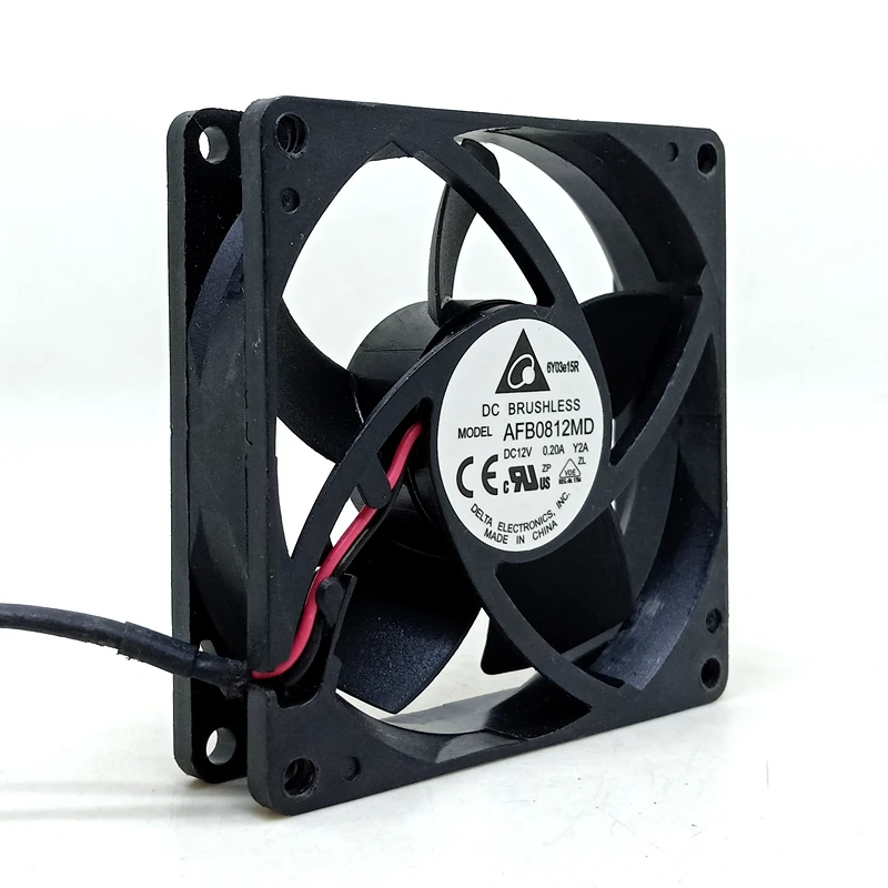 For Delta 8cm Dual Ball Silent Fan AFB0812MD 8020 12V Incubator Mosquito Lamp Cooling Fan