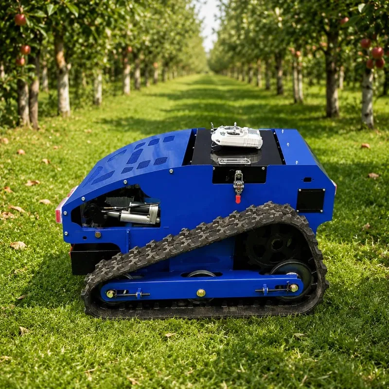 Crawler Brush Mower Remote Operated Grass Cutting Tool Customized for Overgrown Weed Orchard and Roadside Area