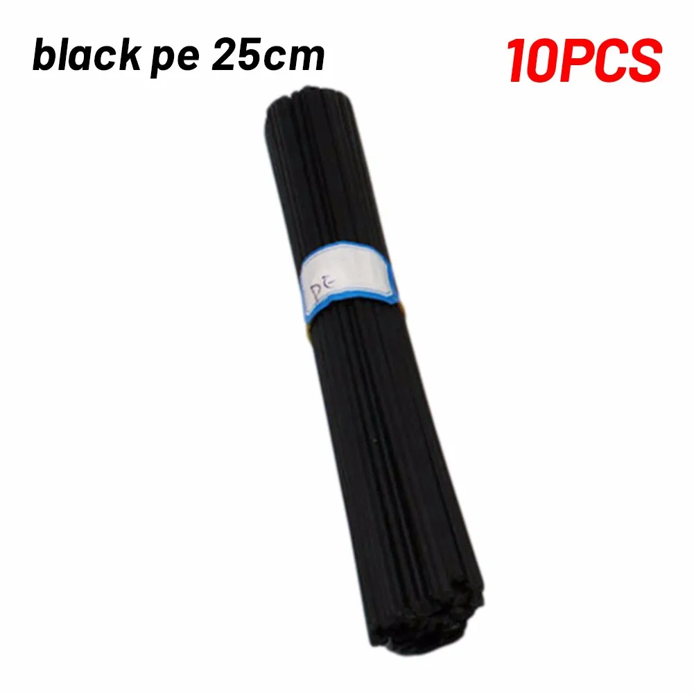 Janela 10 peças haste de solda fio de soldagem pp/pvc/pe porta de plástico cinza branco tanque de água de plástico 20/25cm defletores preto