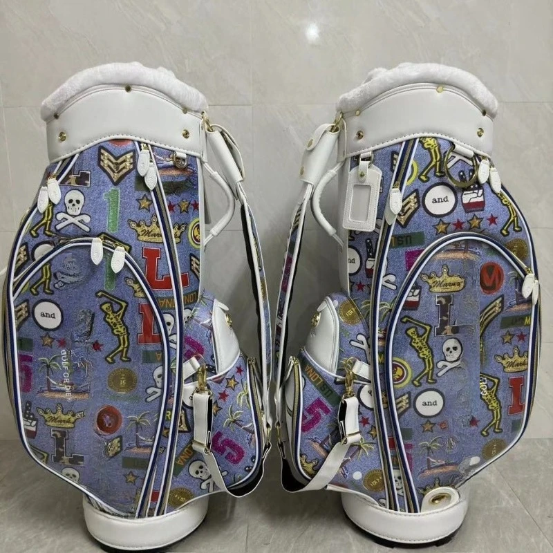 Golf bag ladies 23 autumn hand bag Internet celebrity skull coconut pattern large capacity bag