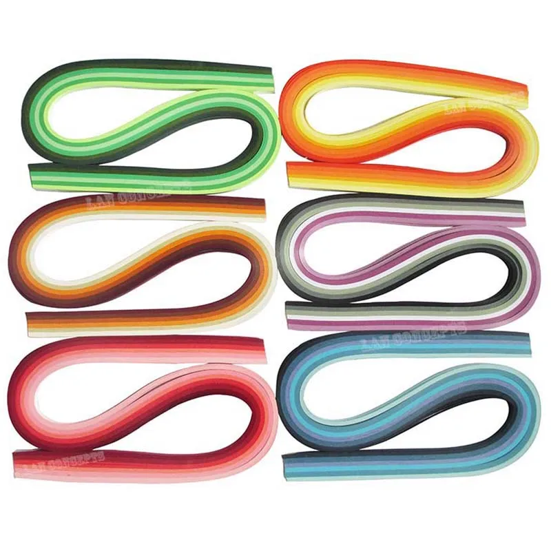 

W0.5cm x L54cm Quilling Paper for DIY Craft - MIXED 36colors 1440pcs/lot - free shipping