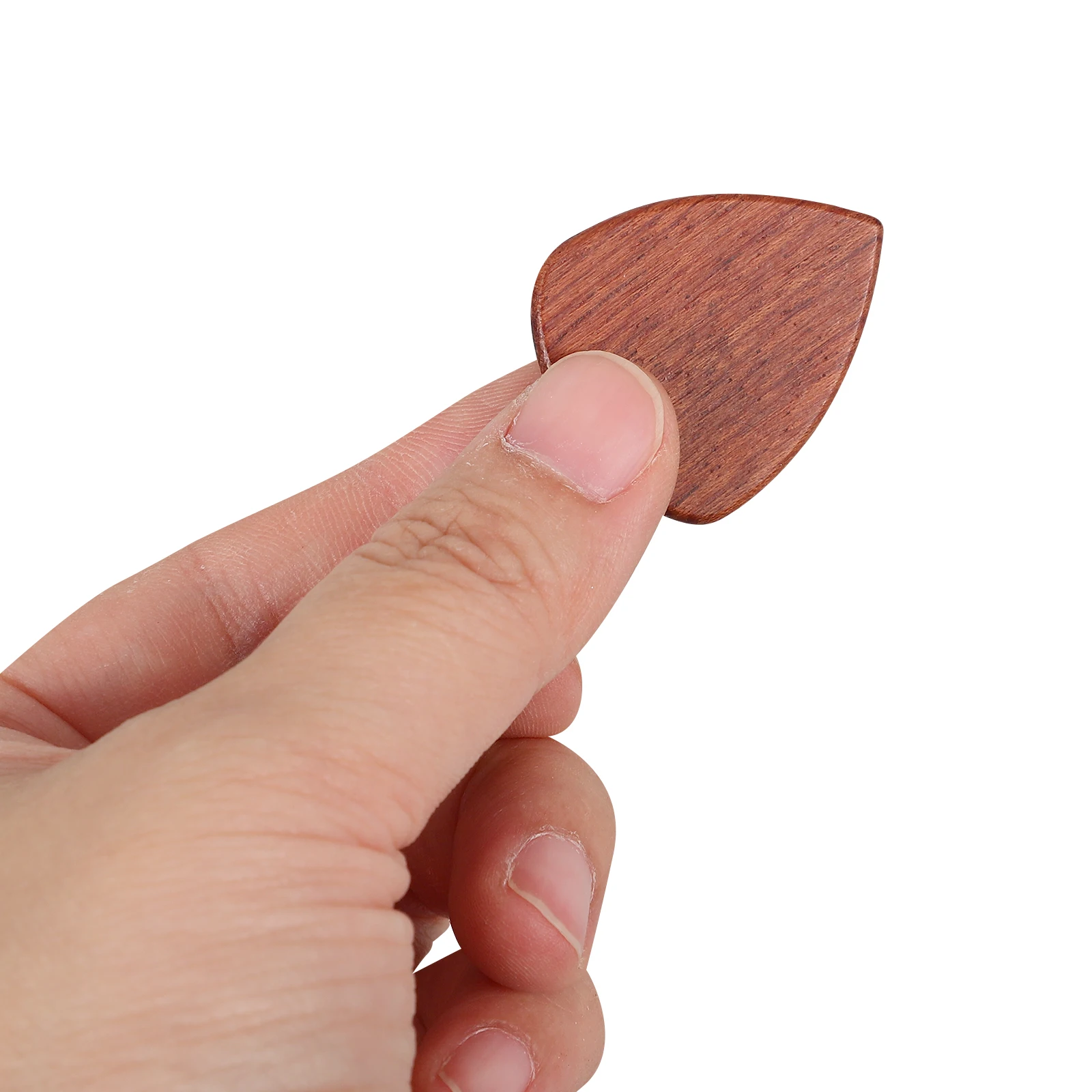 

Guitar Picks Wooden Box Display Case Holder Plectrum Light Brown Storage Container