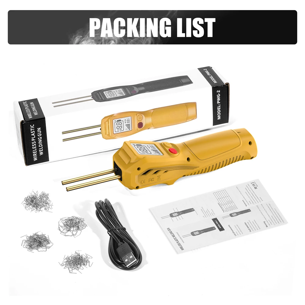 

Plastic Welding Kit with 200 Hot Staples Plastic Welder Kit Plastic Welding Machine for Bumper Repair and Other Plastic Repairs