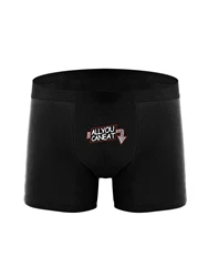 Men's Letter Night Glow Printing Stretch Boxer Shorts Panties Soft Breathable Man Boxer Briefs UnderpantS