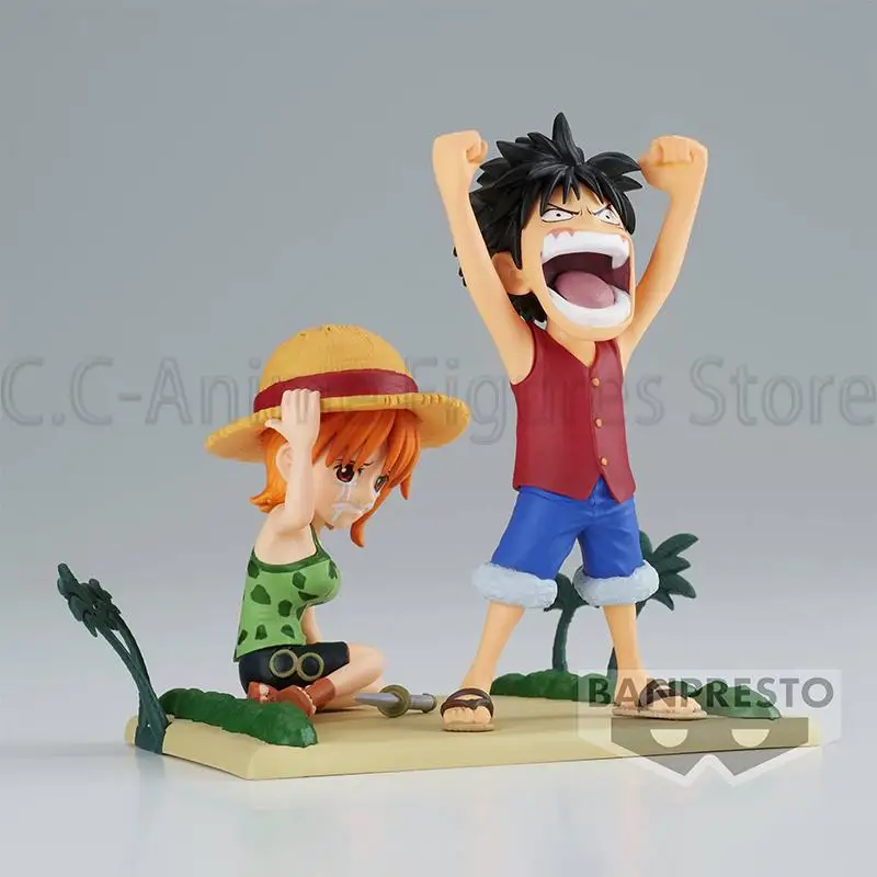 Banpresto One Piece Figura Anime, Wcf Luffy Nami Modelo Brinquedo, Criança Festival Presente, Ornamento Da Boneca, Original Caixa Genuína, Em estoque