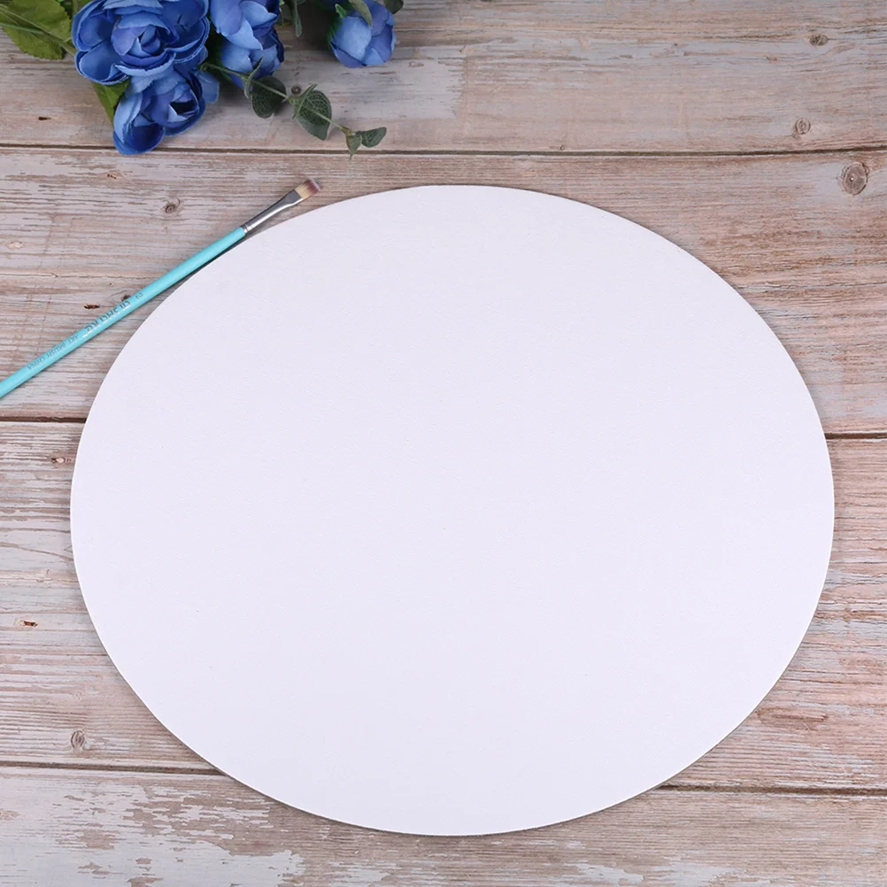 2 قطعة لوحة زيتية بيضاوية من القماش لوحات قطنية ذات سطح أملس صفائح قماش صغيرة لفن الرسم لوحة قماشية صغيرة