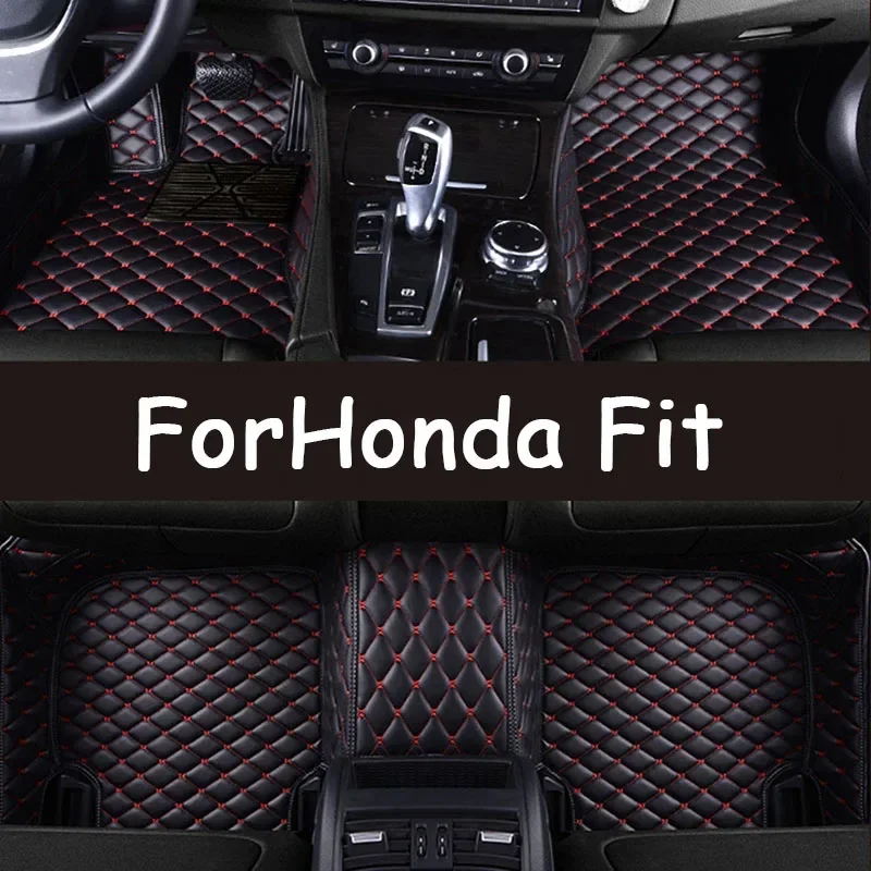 

Floor Mats Car For Honda Fit Jazz Hybrid GP5 GP6 2014~2020 Waterproof Protection Floor Mat Alfonbrillas De Coche Car Accessories