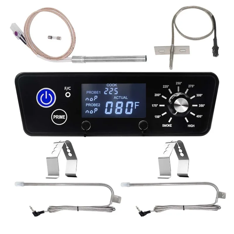 LCD Digital Controller Replacement Board Fit Vertical Pellet Smoker PBV3 PBV4 PBV5 Series BBQ Grill Spare Repair Parts
