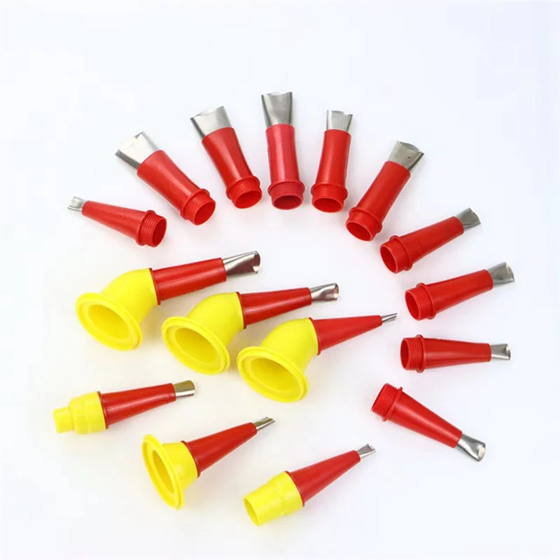 LICE-24Pc Rvs Kalefateren Nozzle Applicator Breeuwen Finisher Lijm Siliconenkit Afwerking Tool Voor Keuken Badkamer