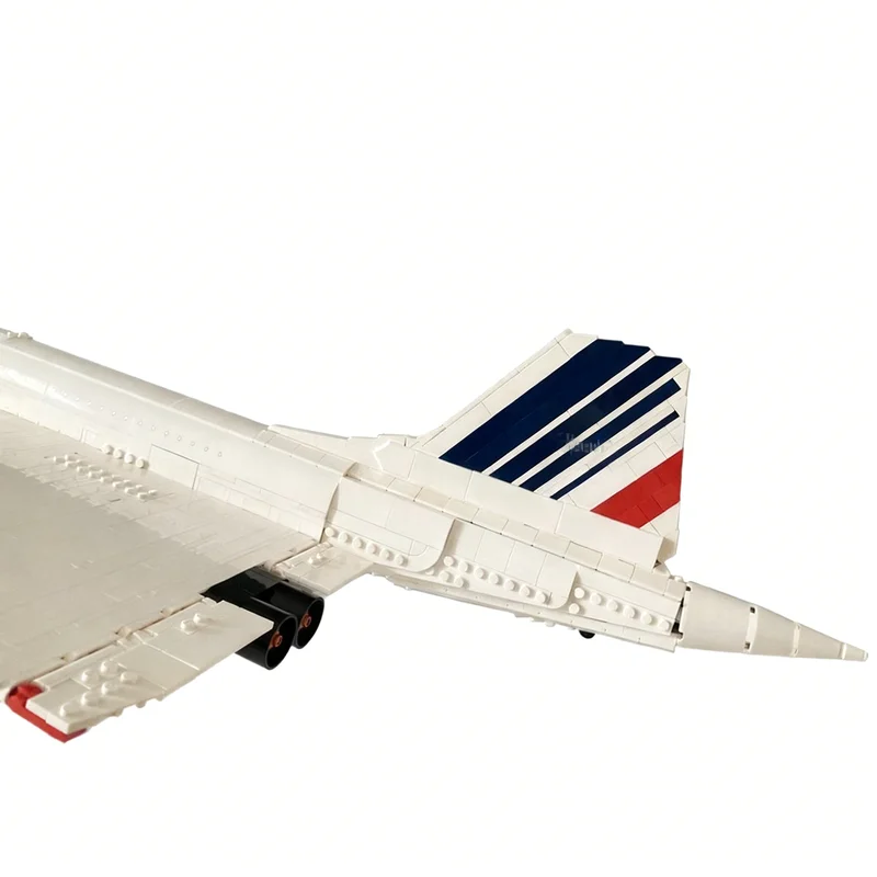 2159pcs MOC Vehicle AirFrance Livery Concorde Model Building Blocks Architecture Idea Creative Assemble DIY Christmas Gifts Toys