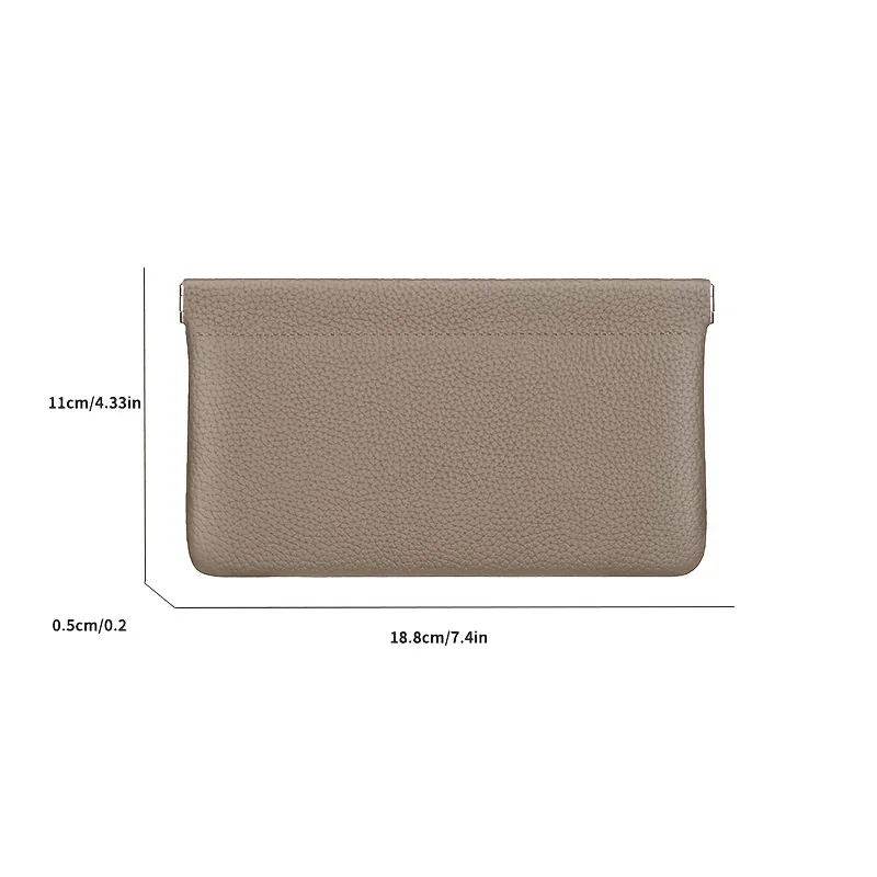 Storage Bag PU Leather For Long Wallet Passport Driver's License Document Holder Data Cable Cosmetic Bag for Women Men