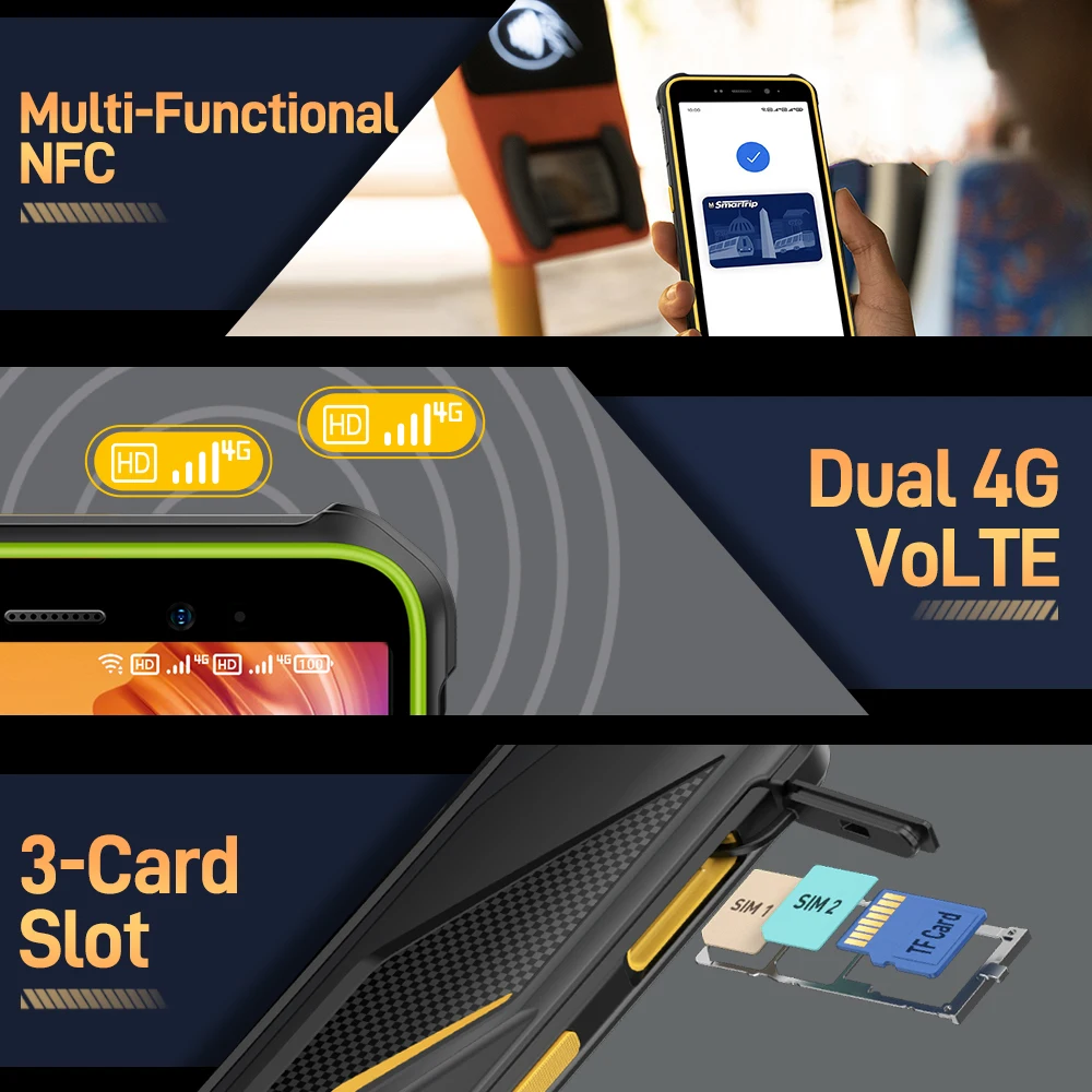 Imagem -03 - Ulefone-armor X12 Versão Global Android 13 até 6gb 3gb 3gb Ram32gb Rom4860mah13mp 5.45 4g Nfc Estreia Mundial
