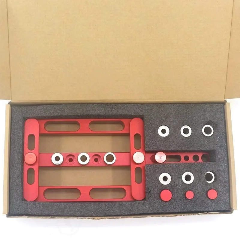 6/8/10mm Self Centering Dowelling Jig or with 3 Drill Bits, Metric Standard Wood Drill Guide for Woodworking Hole Positioning