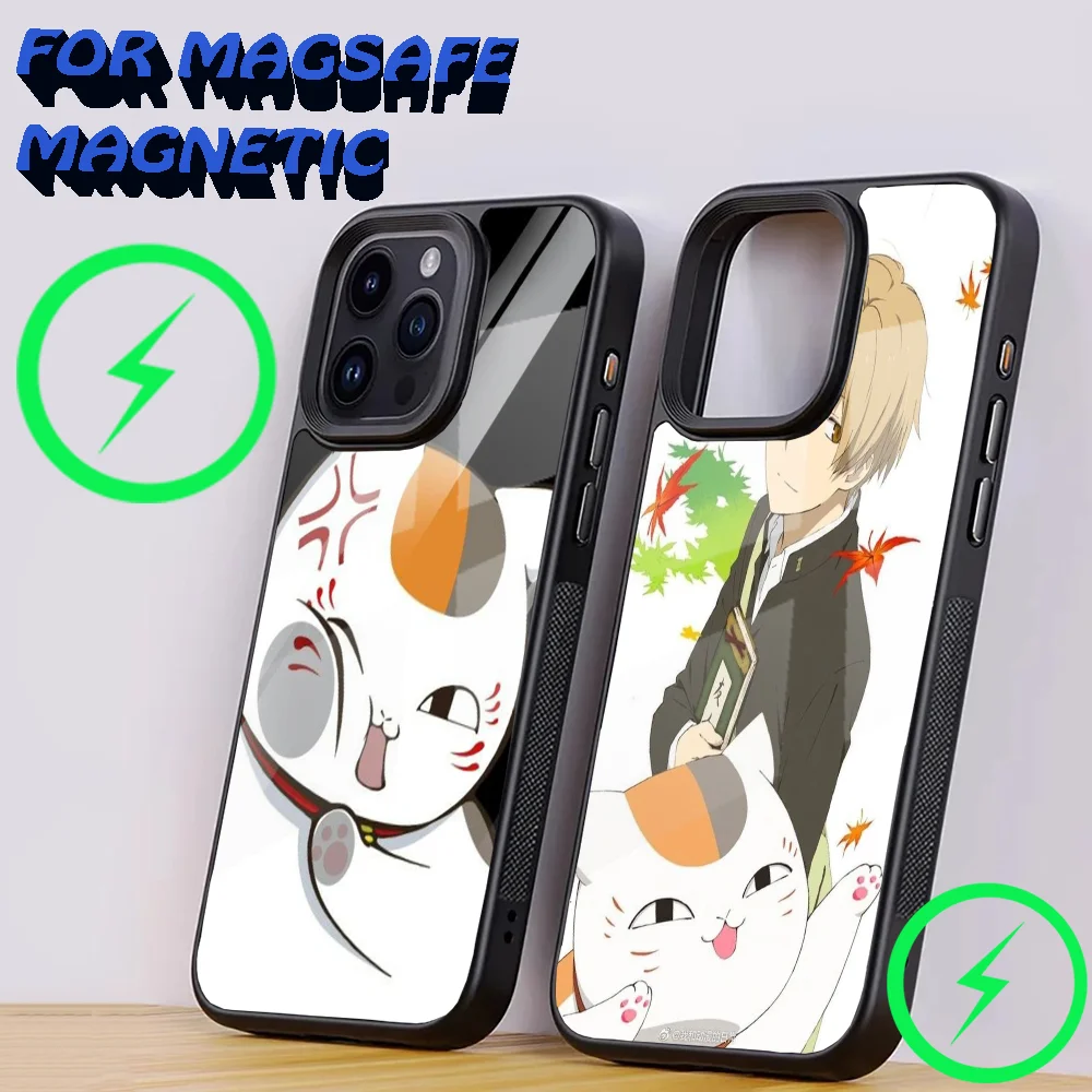 

Sensei Natsume yuujinchou Nyanko Phone Case For iPhone 15,14,13,12,11,Plus,Pro,Max Mini Magsafe Magnetic Wireless Charging