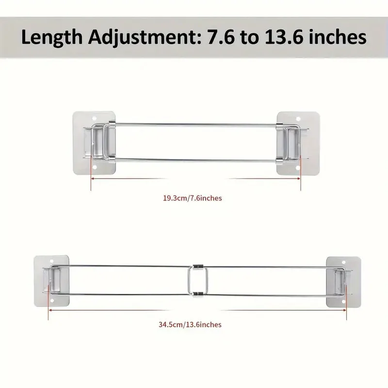 RV Shower Corner Storage Pole RV Accessories Extendable 7 