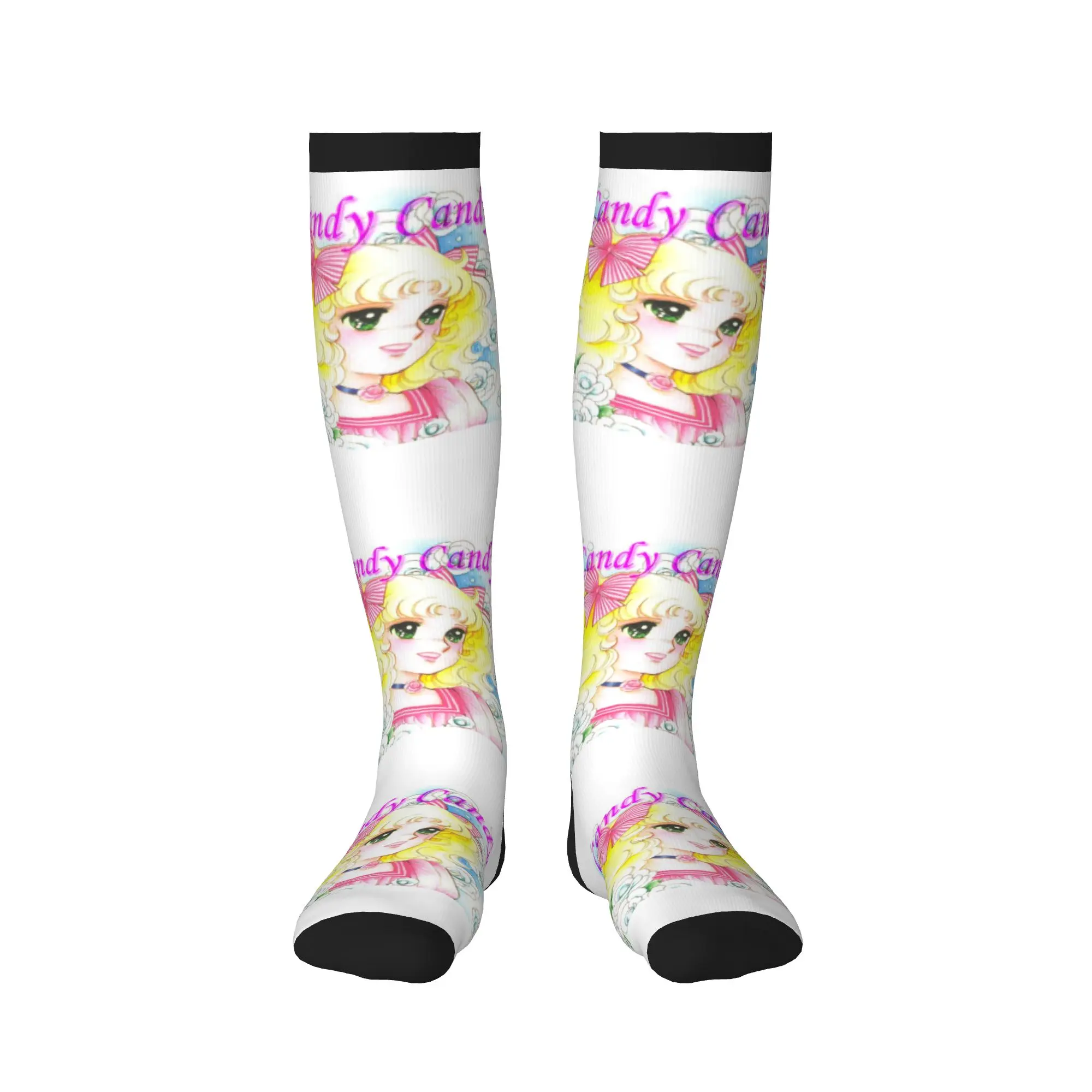 Harajuku Candy Candy Socks Women Men Warm 3D Print Anime Manga Basketball Sports Sports Compression Socks