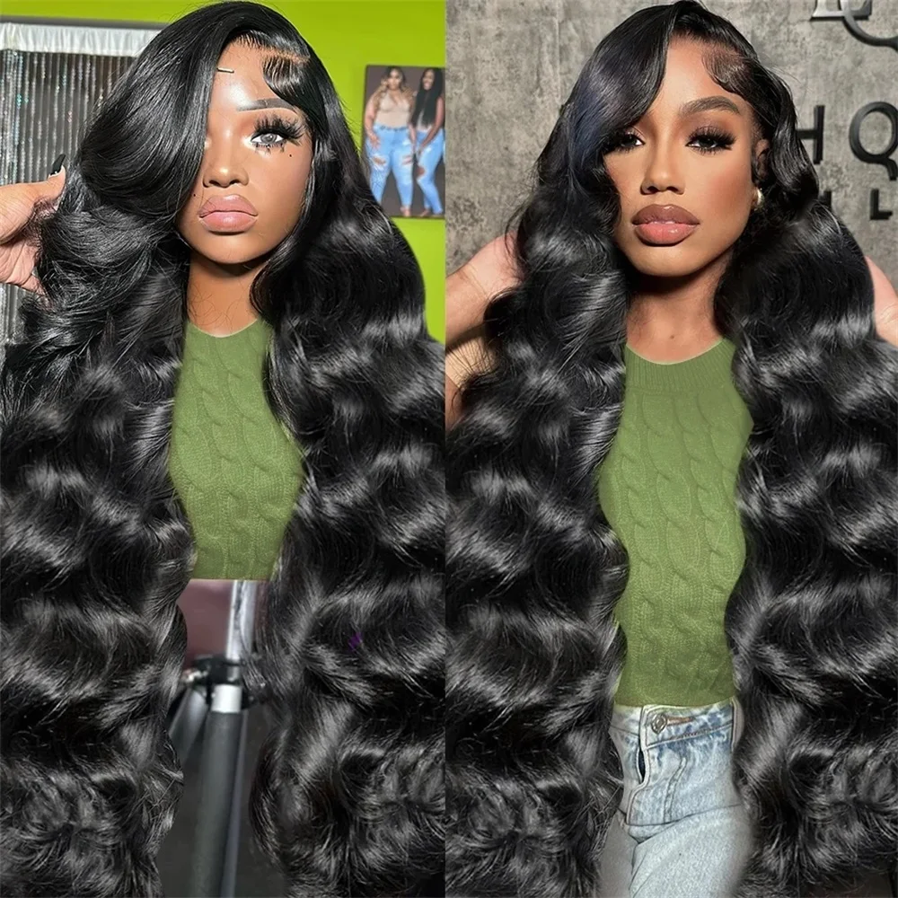 30 36 Inch Body Wave Full Lace Wigs Brazilian Wet And Wavy 13x4 13X6 HD Transparent Lace Front Human Hair Wigs For Black Women