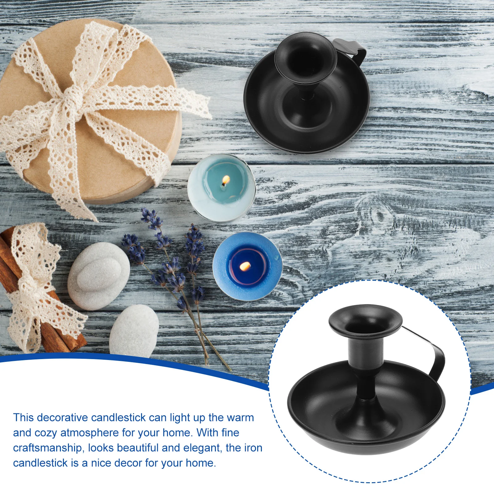 حامل شموع برأس واحد من الحديد الحديث، حامل رومانسي إبداعي بسيط الطراز لقطعة مركزية لغرفة الطعام والمنزل