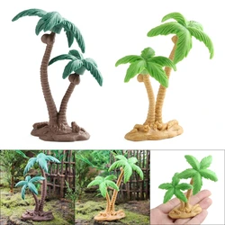Natural Feel Mini Palms Tree Model Tree Fake Miniatures Tree Model Ornaments for Living Areas Tree Green Decorations B03E