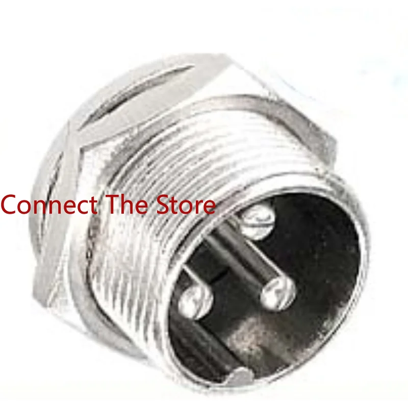 2PCS Factory Direct Sales GX16-4 Core Through-wall Male Aviation Plug Connector   M16  Adapter