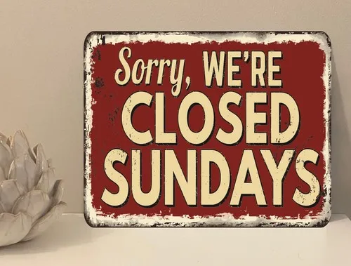 1x Sorry Closed Quote Metal Plaque Sign Gift House Novelty (mt286) --Tin Sign
