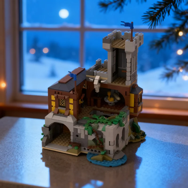 

944pcs MOC Black Falcon s Tower Keep 1 Alt Model Building blocks Architecture Assemble creative Christmas gift idea toy Birthday