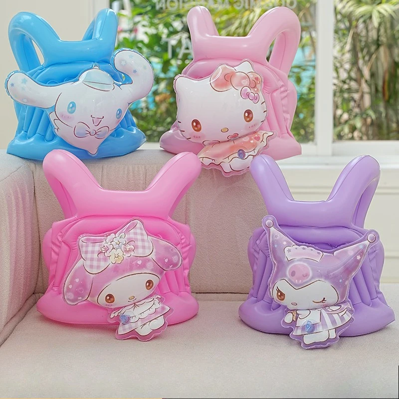 

Kawaii Kuromi My Melody Cinnamoroll Hello Kitty Sanrio Cute Cartoon Life Jackets Children Student Swimming Vest Gift for Kids