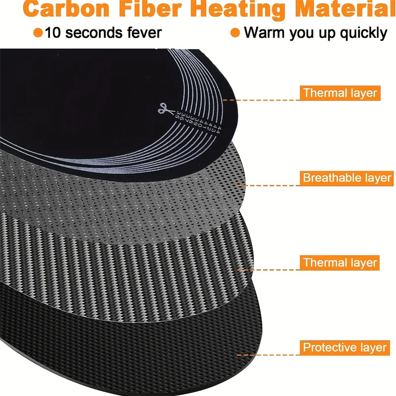 USB Electric Heated Shoe Insoles Croppable Foot Warming Pad Feet Warmer Pads Socks Mat Winter Warm Outdoor Sports Heating Insole