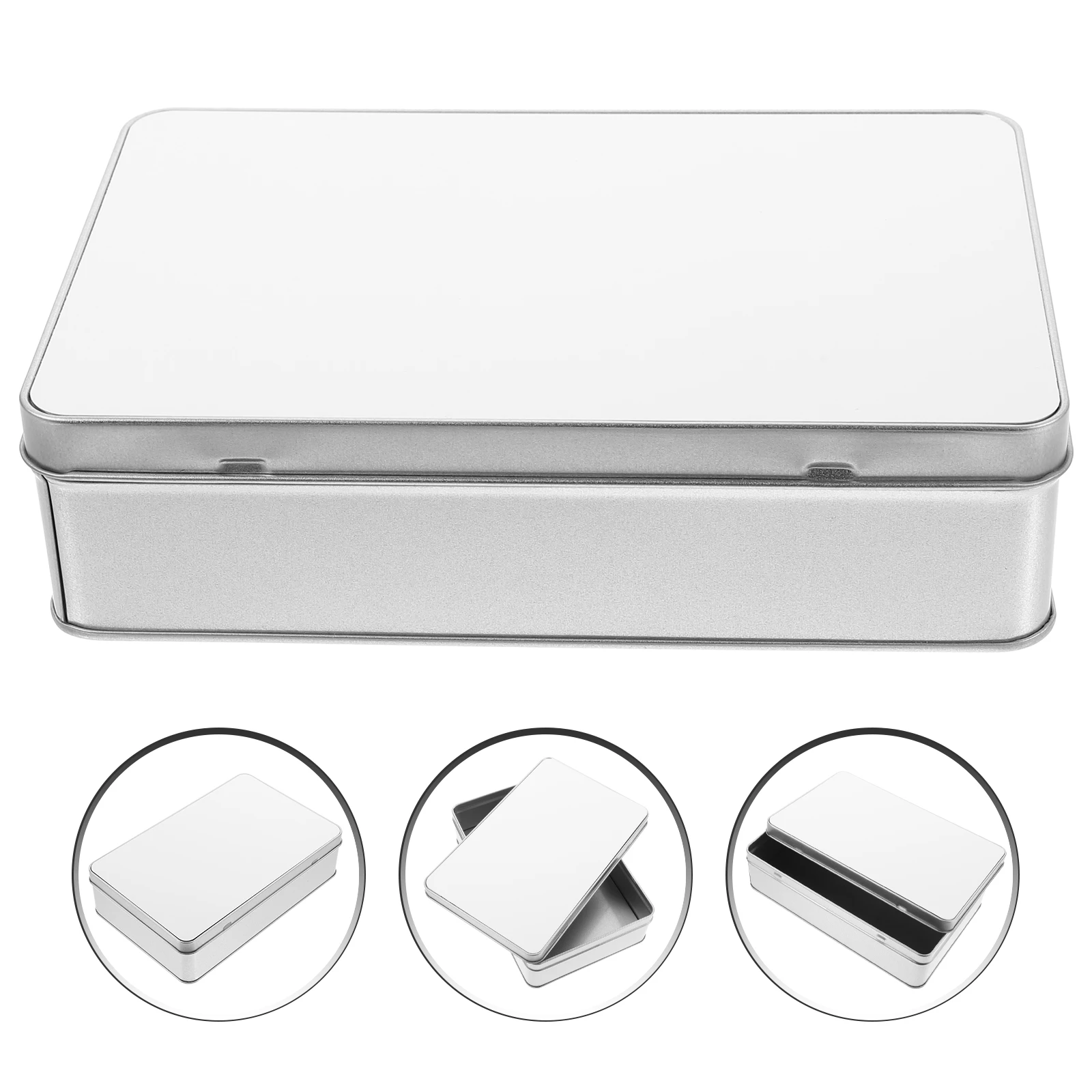 

Sublimation Blank Iron Gift Box Diy Tin Container Rectangle Candy Storage Holder Wedding Party Promotion Decorative Cookie Case