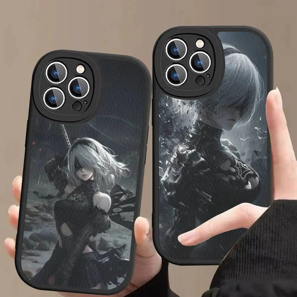 

Sexy Girl For N-Nier Automata Phone Case For IPhone 15 14 13 12 11 16 Pro Max Plus Leather Soft Cover
