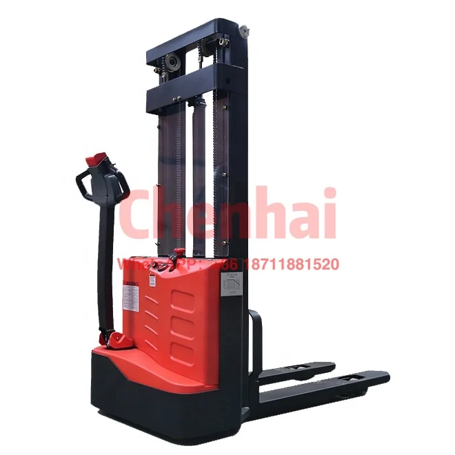 

Factory 1.2 ton battery operated stacker full electric forklift 1.2 ton 1.5 ton forklift stacker