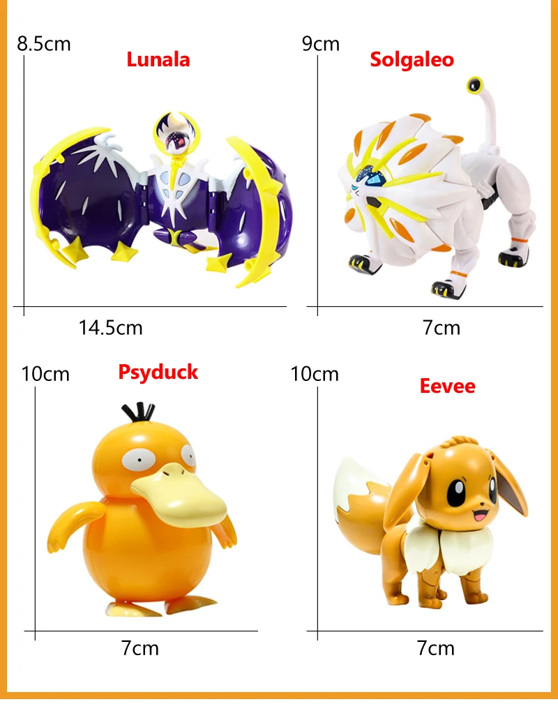 Pokemon Transform Poké Ball Pikachu Pokeball Charizard Bulbasaur Figuren Spielzeug Ornamente Mewtwo Gengar Modellpuppe Kindergeschenke – Detail 21
