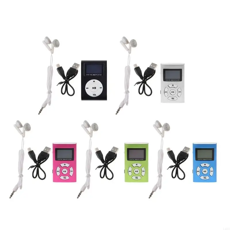 

L41E MX-808 Mini USB Aluminum LCD Screen 32GB Card Digital Music MP3 for