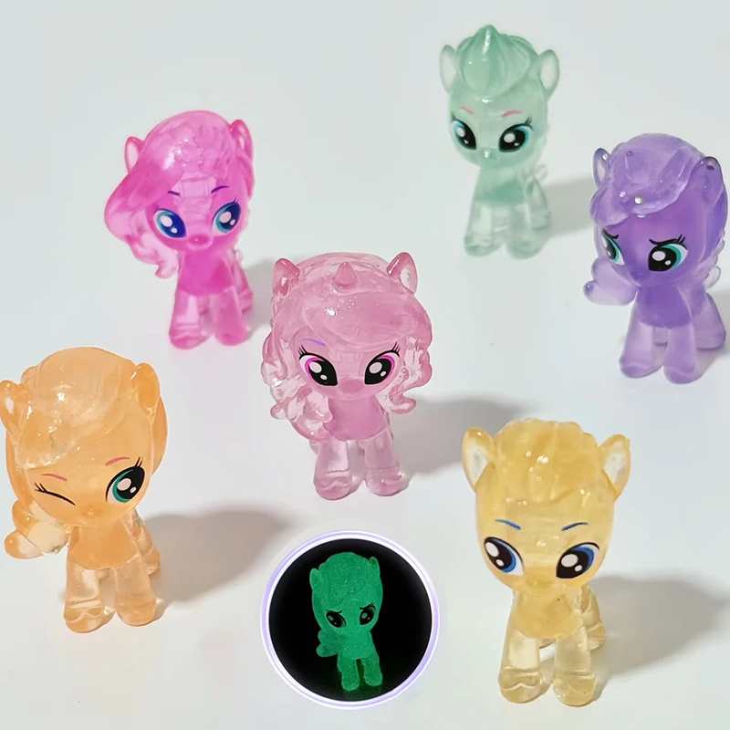 بلدي ليتل المهر Q Posket أنيمي الشكل أكياس أعمى لعب صغيرة لطيف يونيكورن التماثيل صناديق الغموض الأطفال هدية الكريسماس الديكور #3
