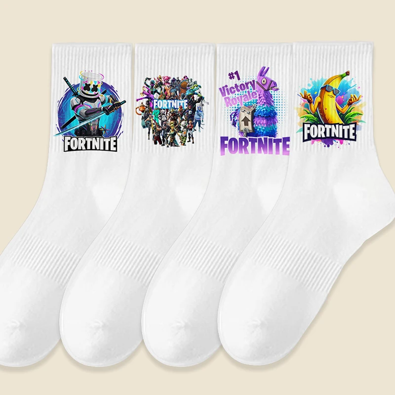 Image of Game Fortnites Mid-Tube-Socken für Herren und Damen, Herbst und Winter, atmungsaktive Socken, sportlich, bequem, absorbieren Schweiß, für Herren und Damen, Unisex-Socken