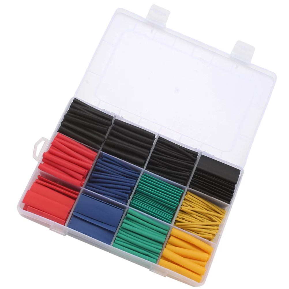 

530pcs Shrink Tubing Electrical Insulation Shrinkable Tube Wrap Wire Insulation Cable High Expansion Protect Wiring