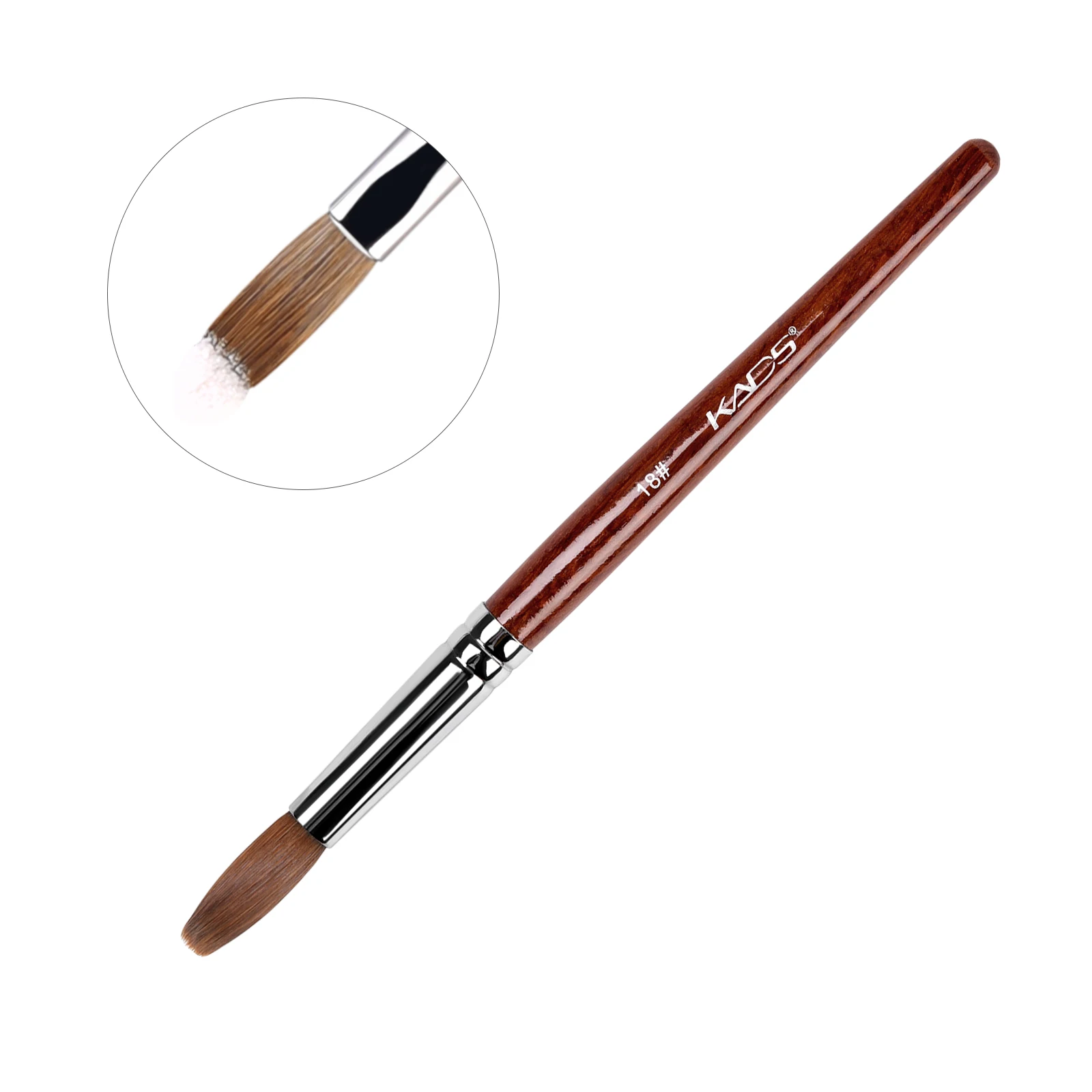 الأحمر الخشب مسمار فرشاة فنية كولينسكي السمور نوعية جيدة الاكريليك فرشاة الأظافر مانيكير أداة مسمار فرشاة فنية أدوات الرسم