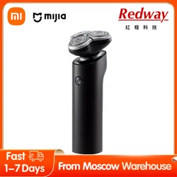 Xiaomi-Barbeador elétrico Mijia S500 original, lâmina úmida e seca, lâminas duplas impermeáveis, aparador de cabeça e barba 3D, recarregável