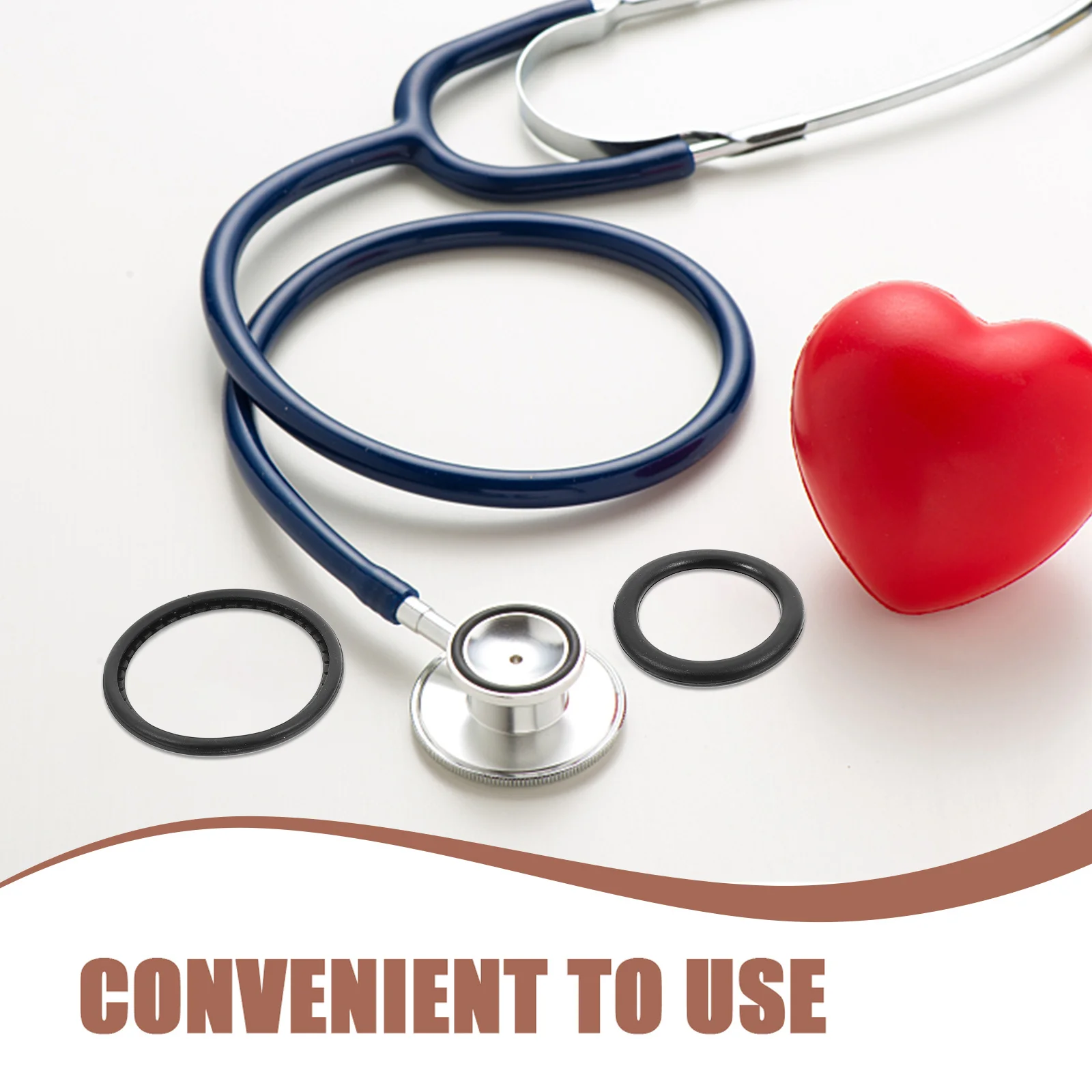 

1 set 1 Set Stethoscope Replacement Diaphragm Assembly Anti-Slip Ring Medical Repair Kit Teaching Equipment Tools Spare Parts