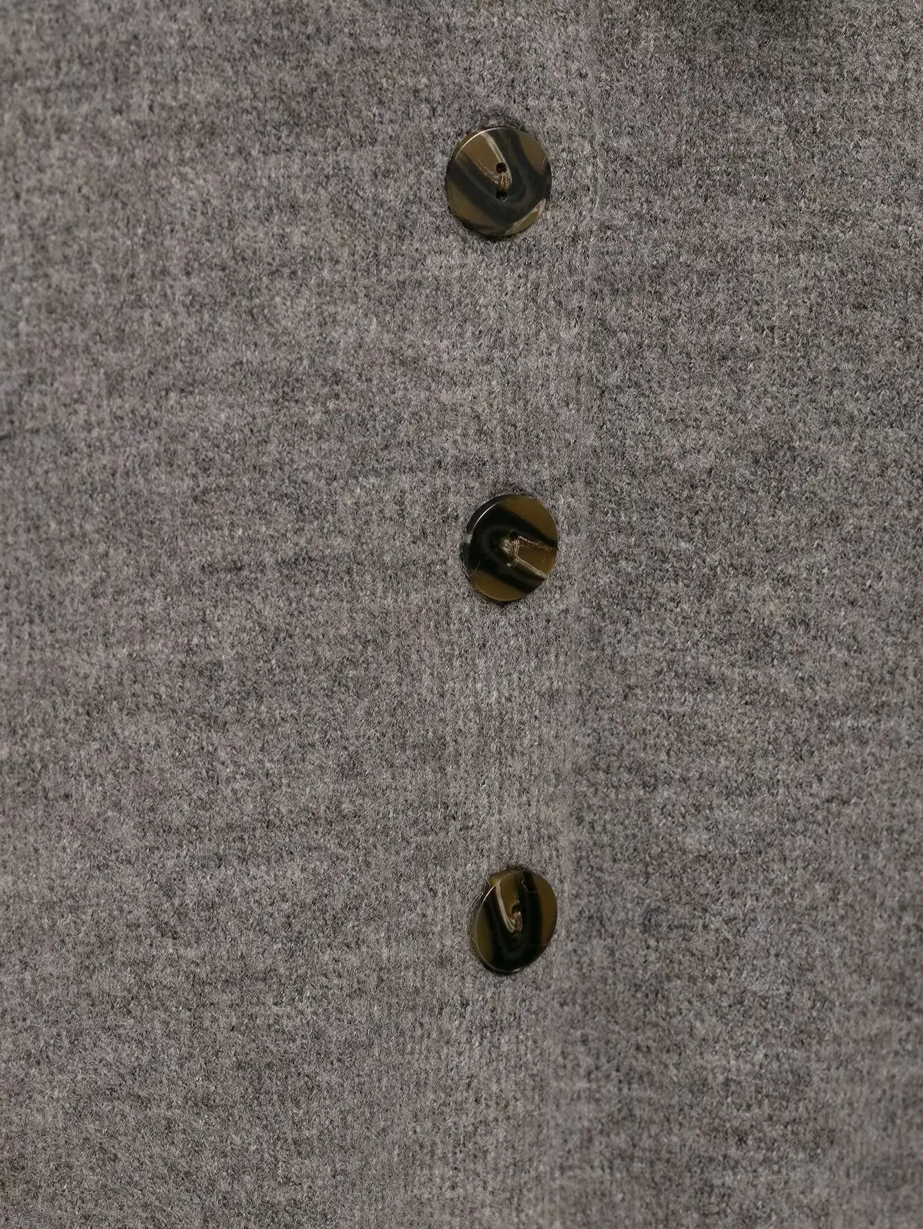 الخريف/الشتاء المرأة الحلو غير النظامية وشاح مزين سترة مشغولة من الصوف فضفاضة تناسب مع خط العنق اصطف معطف دافئ بأزرار