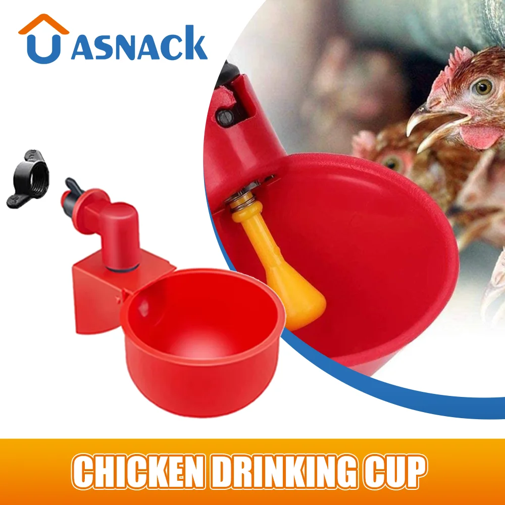 

20/50PCS Automatic Drinking Cup for Poultry Automatic Chicken Feeder Plastic Poultry Drinker Drinker for Chickens Ducks Geese