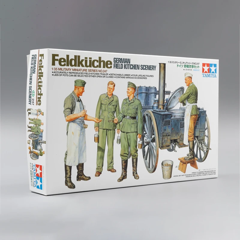 

TAMIYA plastic scale model kit 35247 German field kitchen scenery 1/35 scale