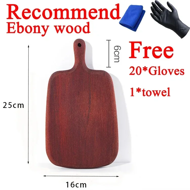 Kitchen Quality Wooden Chopping Blocks Beech Walnut Cutting Board Pizza Bread Fruit Sushi Tray Hangable Non-slip Kitchen Tools