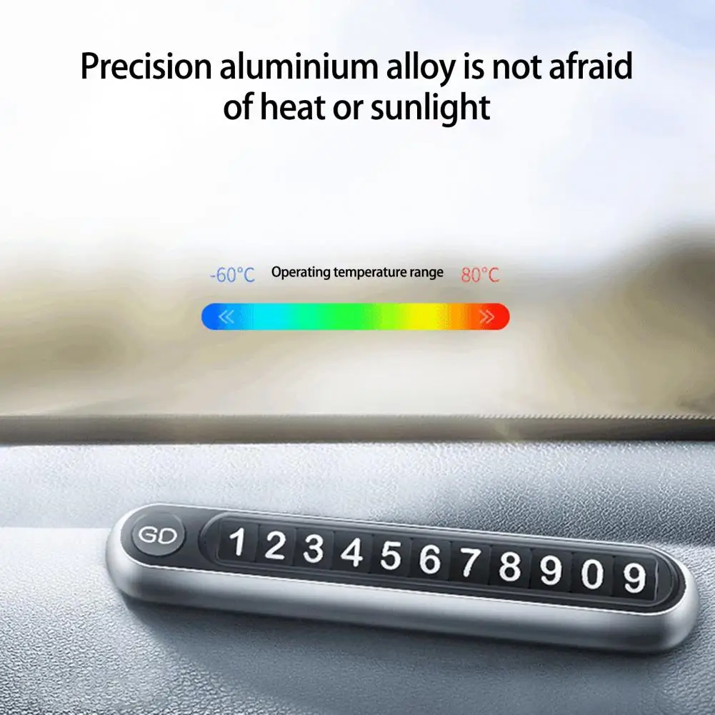 

Temporary Parking Sign Sturdy Easy Removal Interior Decoration Pressing Operation Parking Stop Card for Driver
