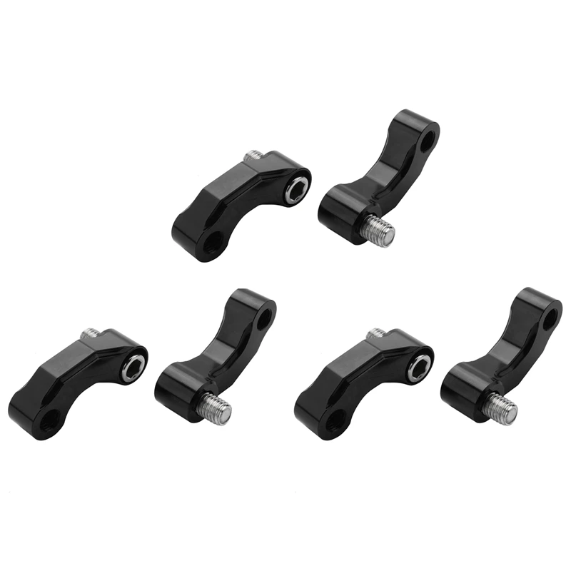 6X Mirror Riser Extension Bracket Adapter For Bmw R1200gs Lc/Adv 13-18 R Ninet/R1200R Premium Cnc Aluminum Alloy Black